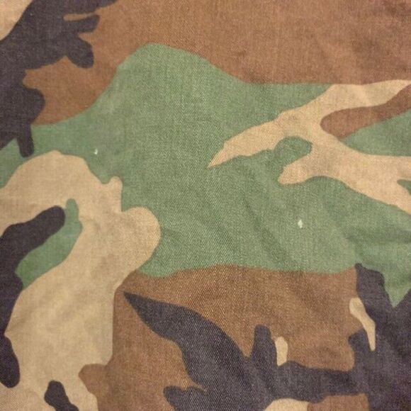 U.S. ARMY MILITARY SIZE SMALL LONG COMBAT CAMOUFLATE WOODLAND COAT - Picture 4 of 5